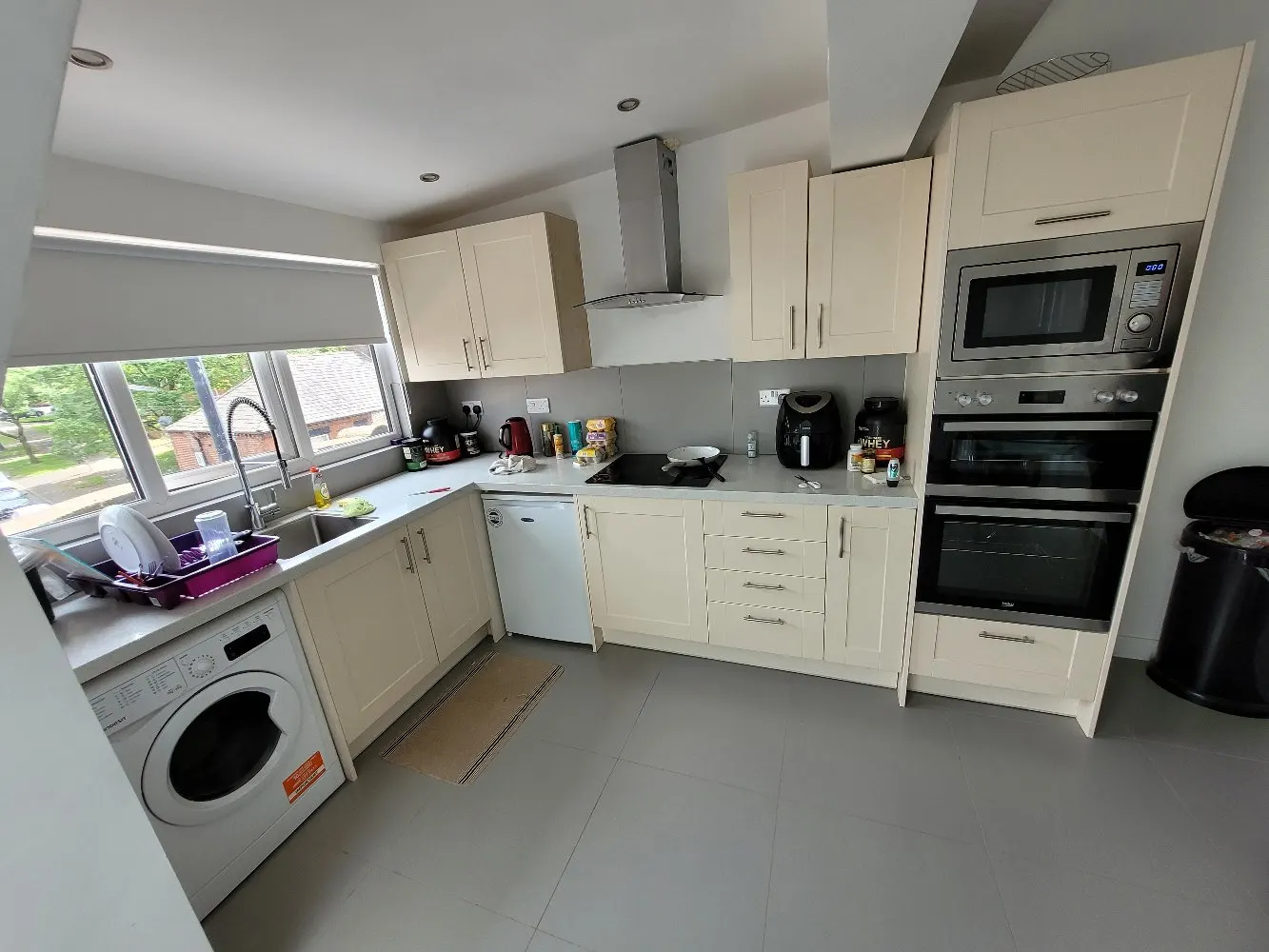 Finished kitchen fit-out from a full house refurbishment in Chorlton